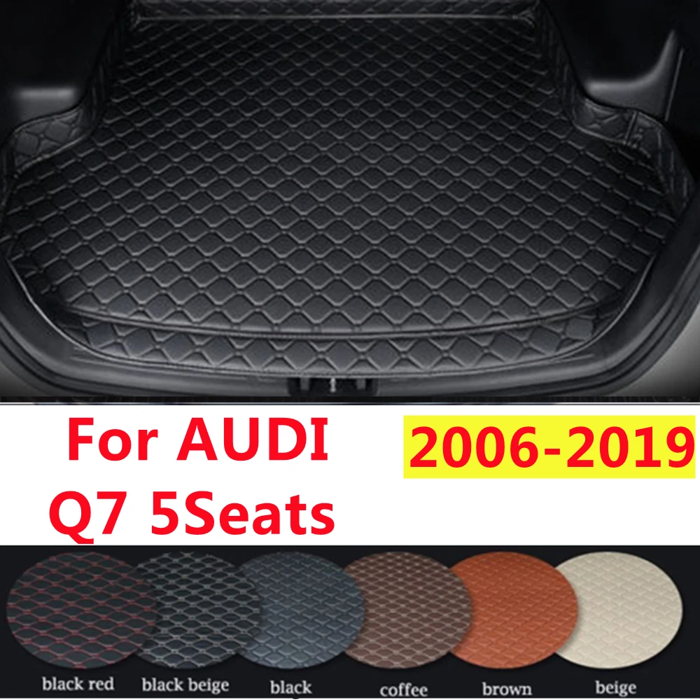 

SJ Высокая сторона на заказ подходит для AUDI Q7 5 мест 2006-07-2019 всепогодный водонепроницаемый автомобильный коврик для багажника авто задний грузовой лайнер крышка ковра