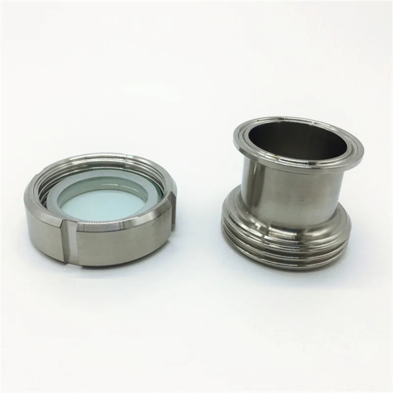 Free Shipping 2''(ID51mm) OD64 304 Stainless Steel Glass Mirror Sanitary Tri Clamp Type Process View Sight | Обустройство