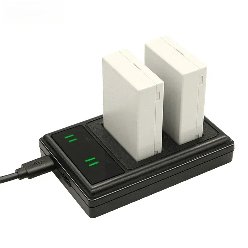 Двойное зарядное устройство со светодиодной подсветкой для Canon EOS 1000D 500D 450D Rebel XSi