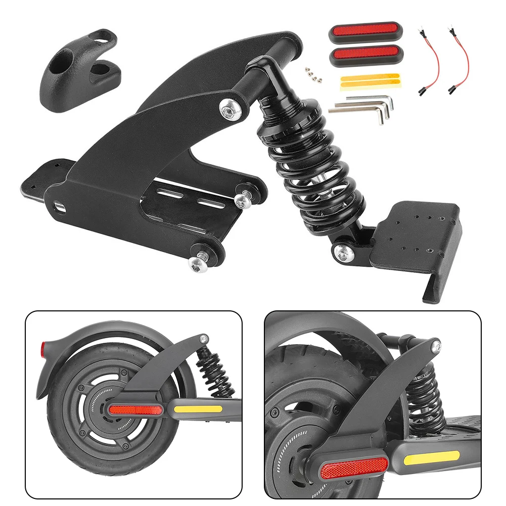 

Rear Suspension Shock Absorber Kit 1 Set 230*130*125mm Black Electric Scooter For Ninebot ES2/ES4/ES5 Replacement