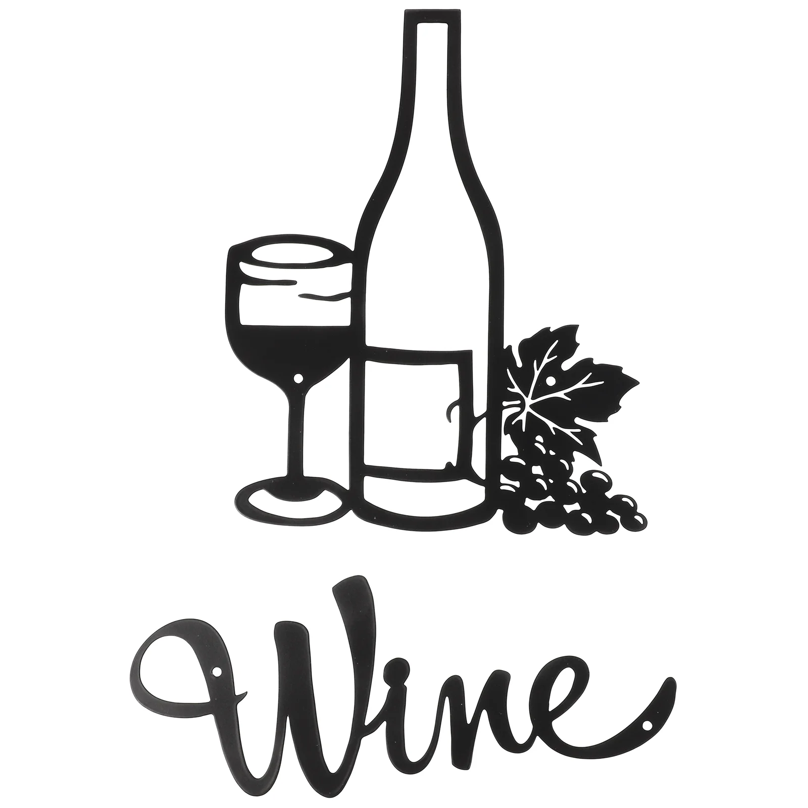 

Wall Iron Decoration Indoor Outdoor Decorations Bottle Ornament Decorative Goblet Home Crafts