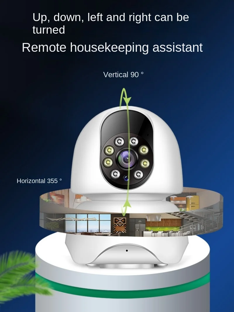 390eyes беспроводная Wi-Fi HD 5G Двухдиапазонная сетевая камера видеонаблюдения с одним