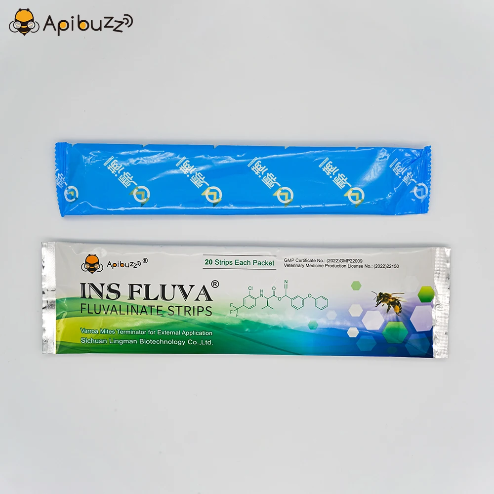 Apibuzz Ins Fluva Fluvalinate 20 полосок Anti Bee Varroa Mite инструмент для пчеловодства |
