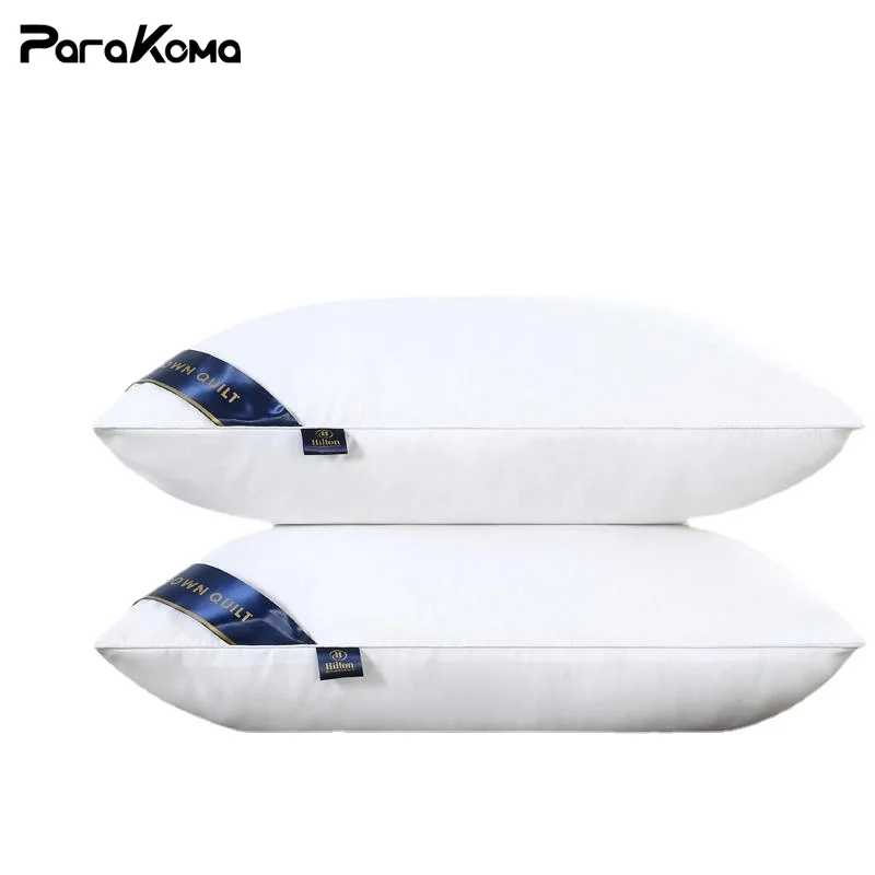 

100% Cotton Pillow Five-star Hotel Pillows Thickened Cervical Neck Pillow Insert Medium-high Pillow Core Pillows for Sleeping