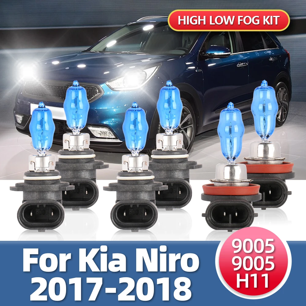 

Комплект Ксеноновых галогенных ламп 6x HOD для передних фар Kia Niro 2017 2018 2019