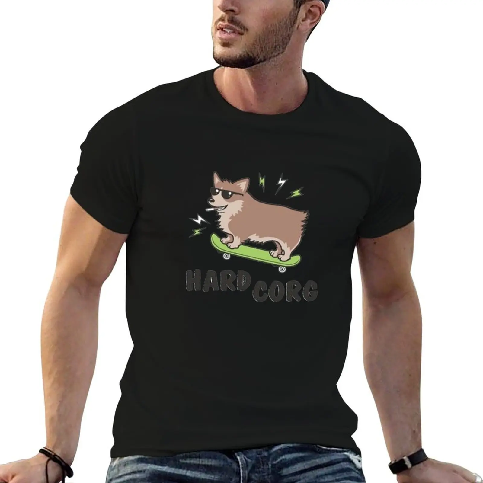 Фото Футболка Hard Corg, спортивная базовая футболка с короткими рукавами №1