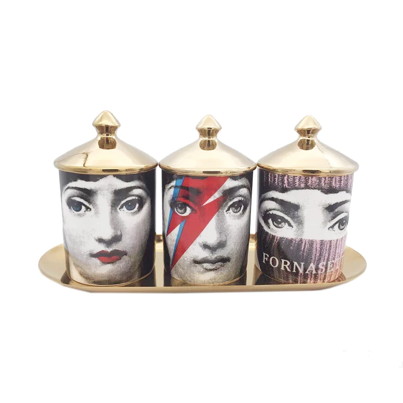 

Декоративный кувшин керамическая банка для свечей, фарфоровый подсвечник, Lina Face Jar, Итальянское искусство, банка для свечей, Декор для дома, ...