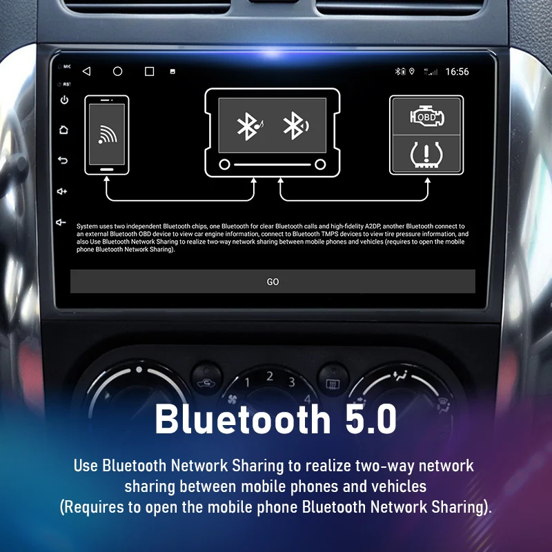 Автомобильный мультимедийный проигрыватель JMCQ Android 10 6G + 128G для Suzuki SX4 2006-2014 стерео