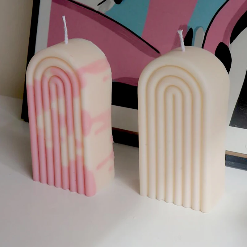 Форма для изготовления свечей силиконовая U-образная Ароматизированная воска