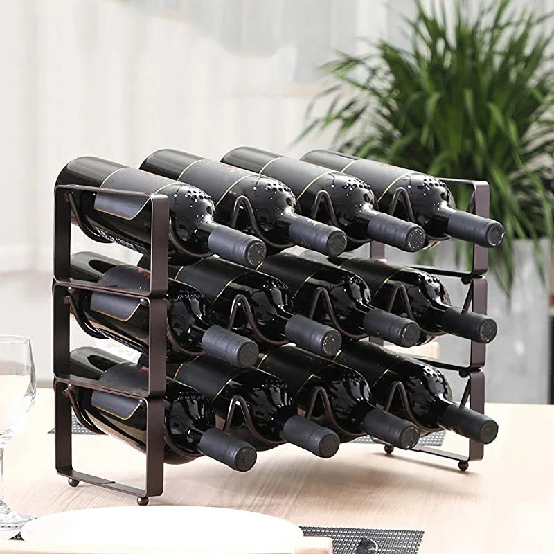 1 шт. простая Винная стойка железное искусство может быть несколько композитных