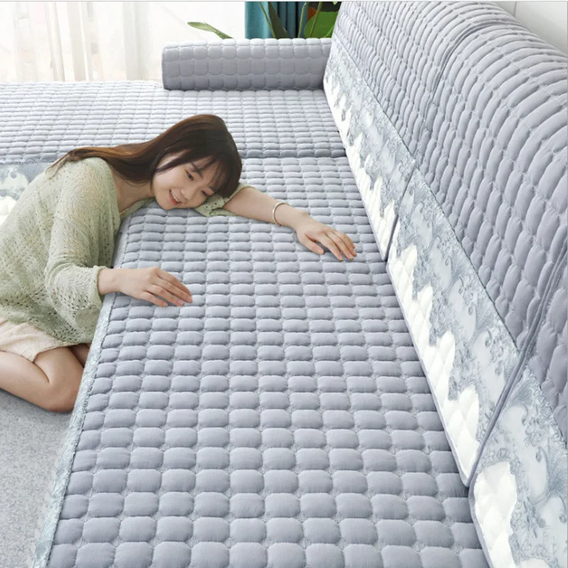 

Plaid Non-slip Sofa Cover Protector Chaise Four Season Universal Stretch Corner Sofa Cushion Towel 1/2/3/4-seater Sofá Cojines