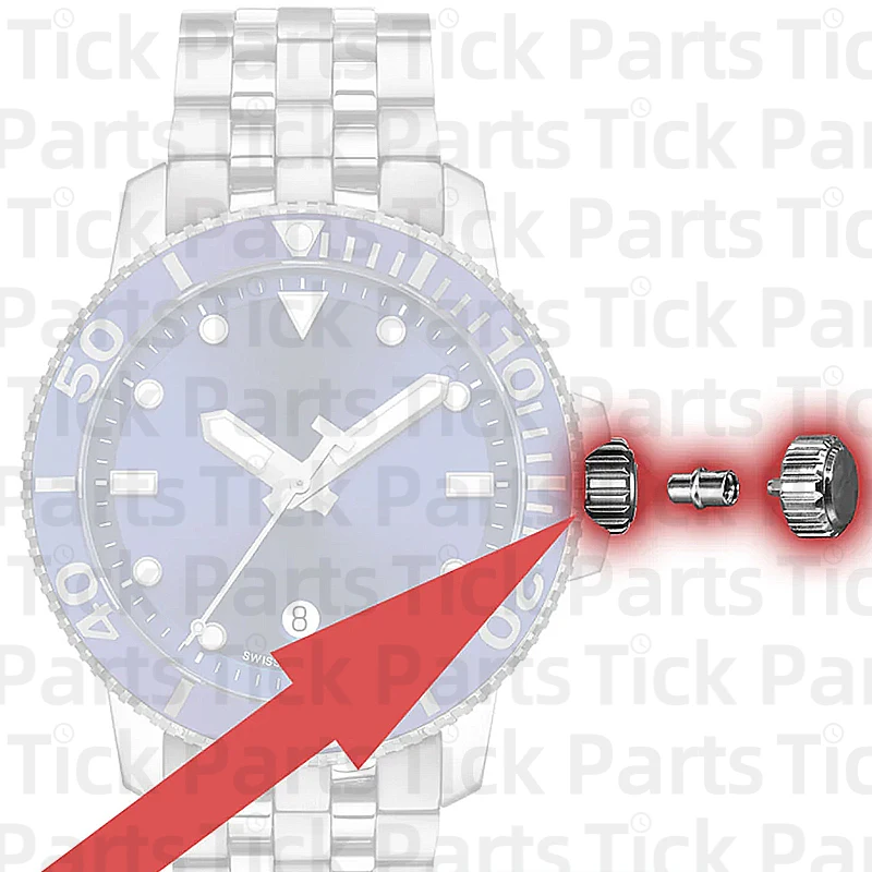 Аксессуары для часов запчасти головка Корона T120 T120417 T120417a блокировочная T120407