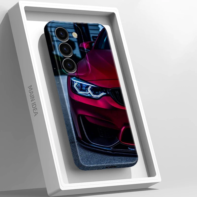

Red Blue Sports Car BMW Art Film Funda Phone Case For Samsung Galaxy S23 S22 S21 Pro Plus Ultra A03 5G Back Feilin Hard Cover