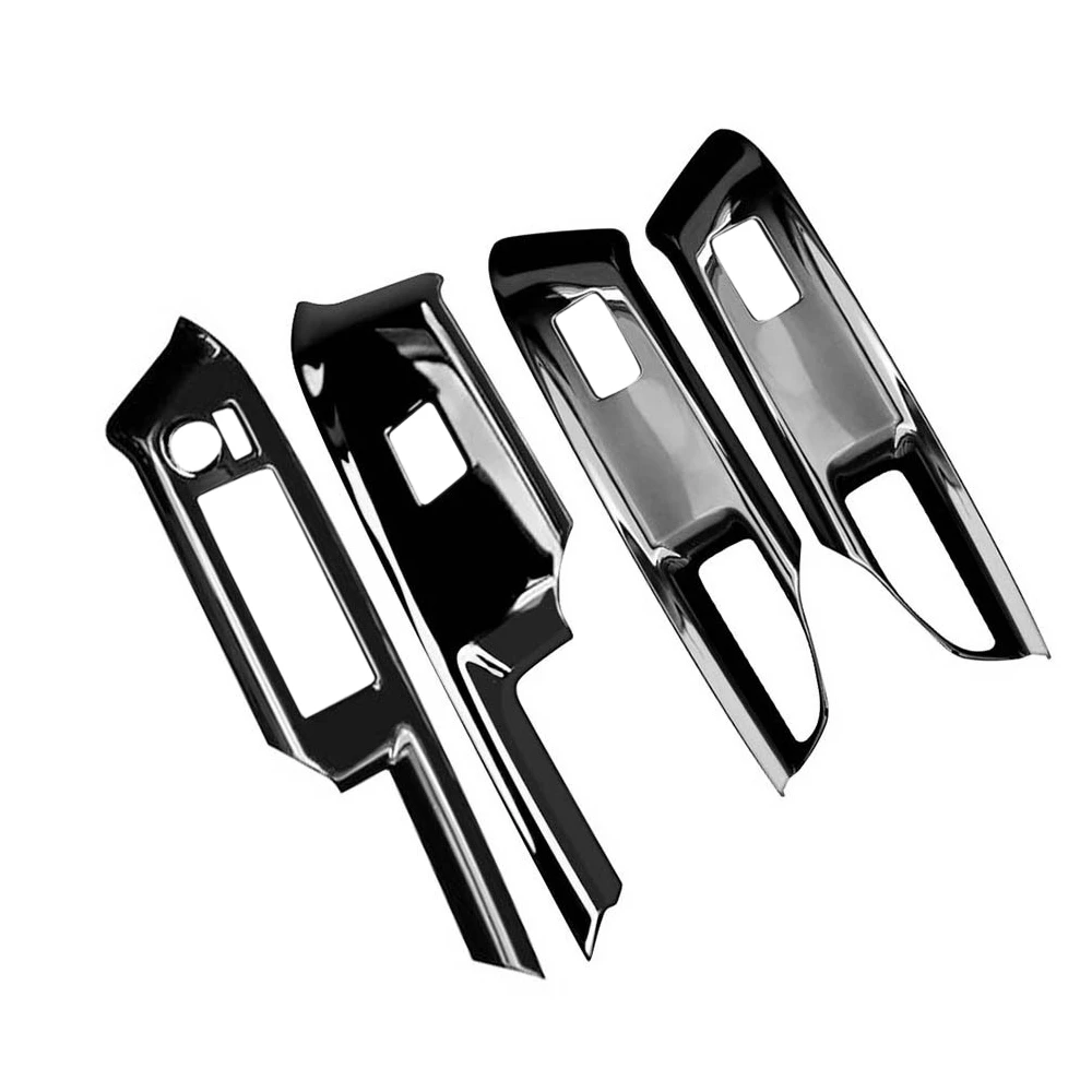 

Car Glossy Black Window Glass Lift Button Switch Cover Trim Door Armrest Panel for Toyota AQUA 2021 2022 RHD