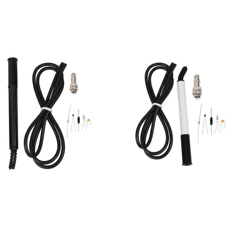 

2Set QUECOO T12-P9 Plastic Soldering Iron Handle DIY Kits For STC/ OLED 952/951 MINI 942/941 5 Pin Station White & Black