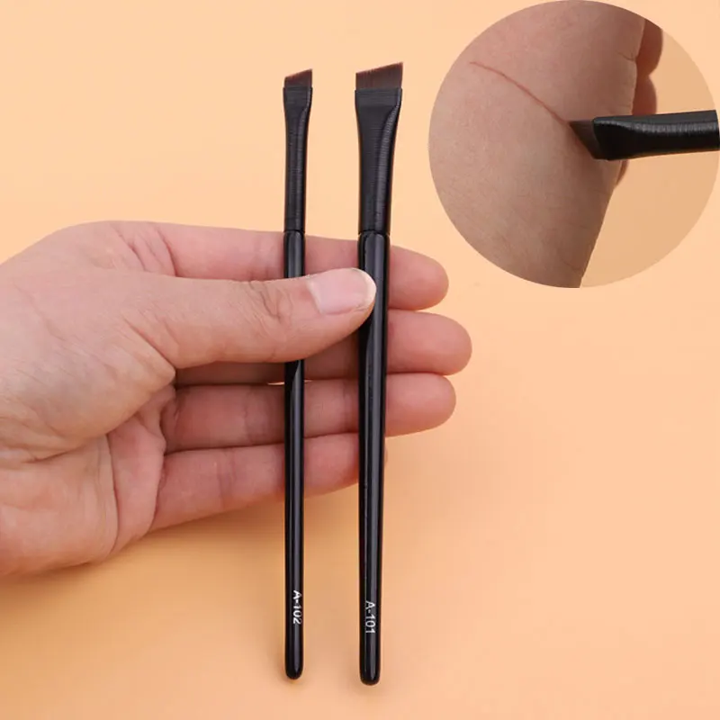 

HEALLOR Brush Eyebrow Eyeliner Brush Professional Small Angled Eyebrow Brush Brow Contour Brush Fine Eyeliner Brush Makeup Tools