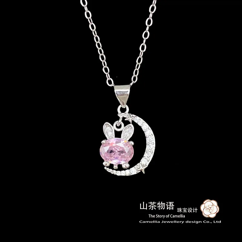 Camellia Star River Niszowy projekt nowy zestaw pozłacany mikro inkrustowany turkusowy sen niebieski wieloryb naszyjnik