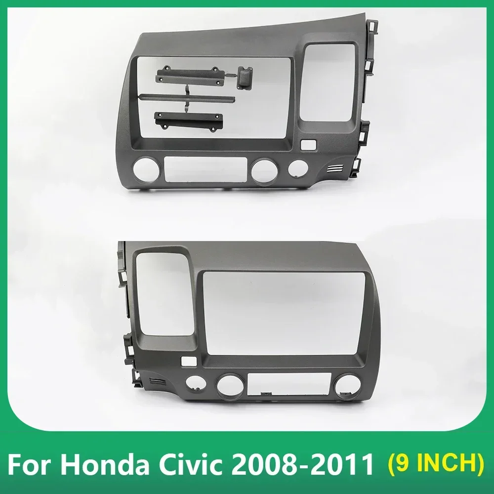 9-дюймовый автомобильный аудиорадио 2Din Fascia Frame адаптер для Honda Civic 2008-2011 MP5 DVD-плеер