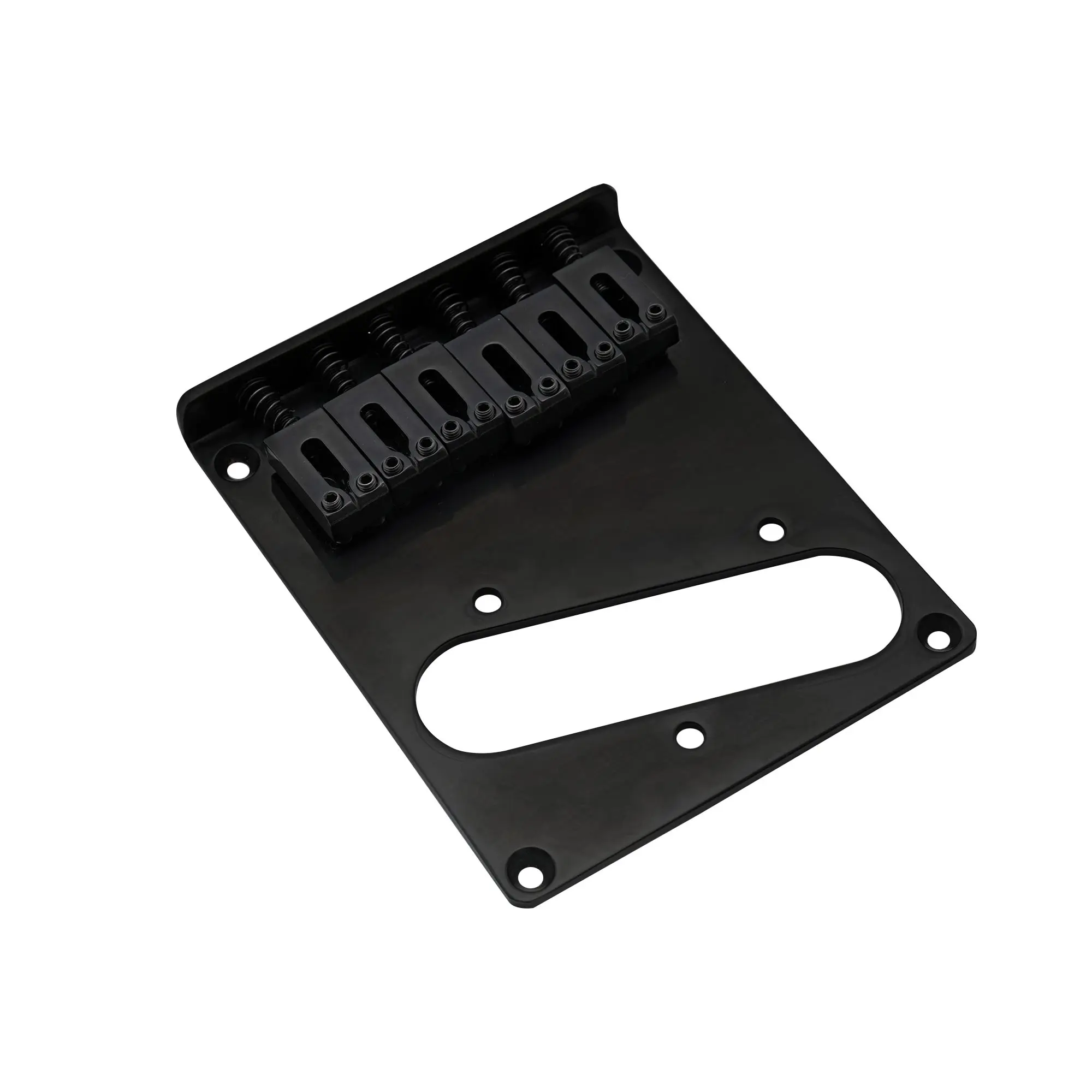 Musiclily Pro 54mm Modern Tele Bridge with Zinc Alloy 6-Saddle for Squier and Import Telecaster Style Electric Guitar Black - купить по