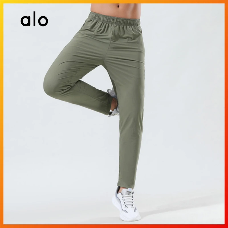 

Alo Yoga New Sports Pants Men's Summer Loose Thin Section Breathable Outdoor Casual Pants Running Pants Fitness Training Pants