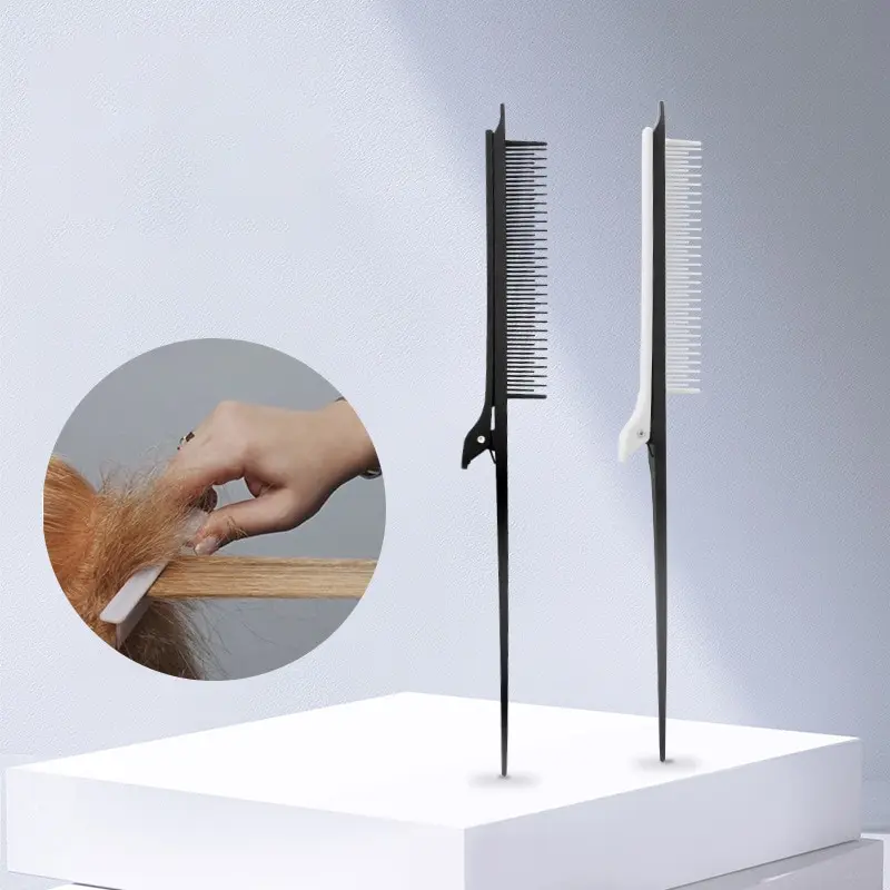 Brush Styling Comb Tool Weave With Hair Clip