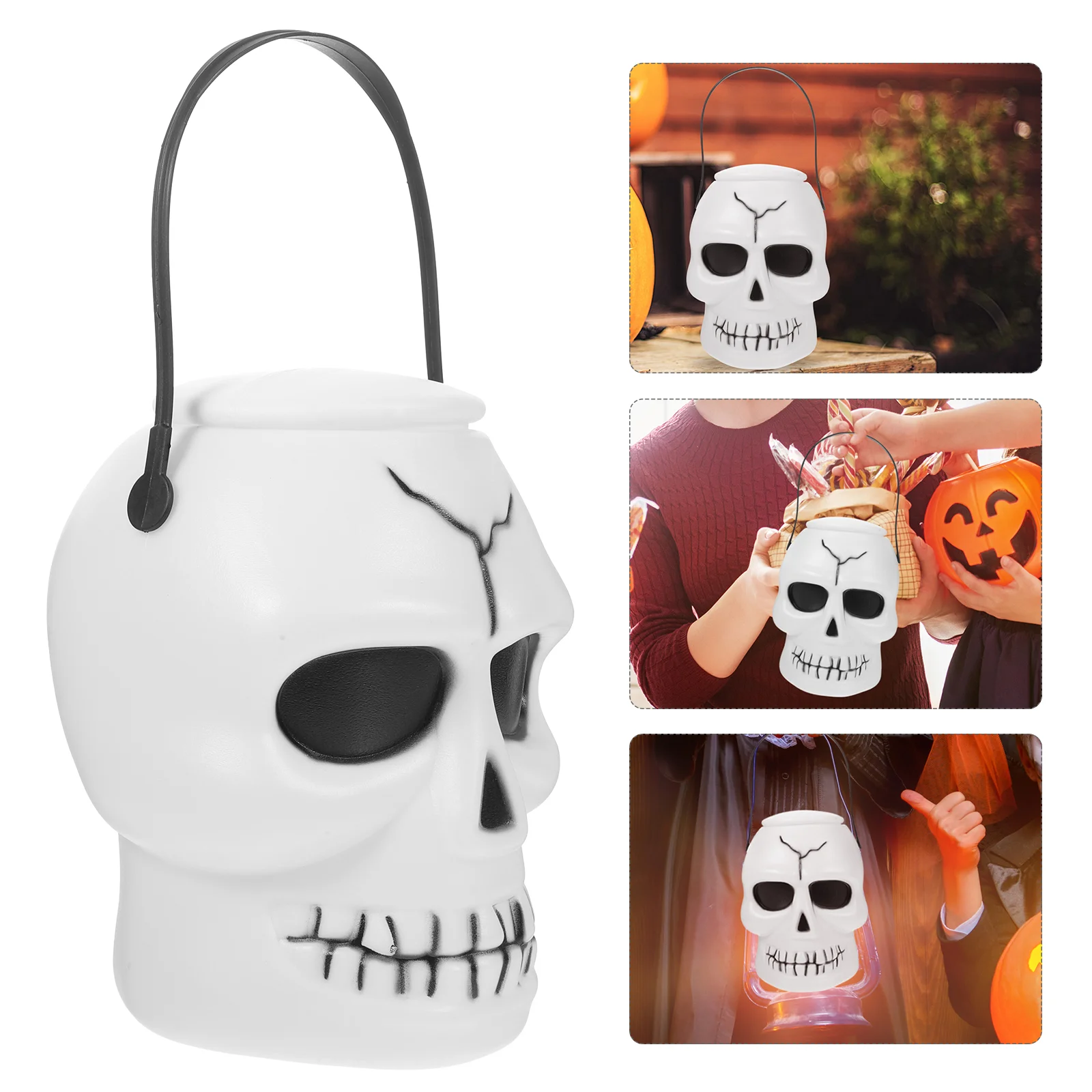 

Lightweight Candy Bucket Halloween Candy Holder Bucket Halloween Plastic Candy Bucket