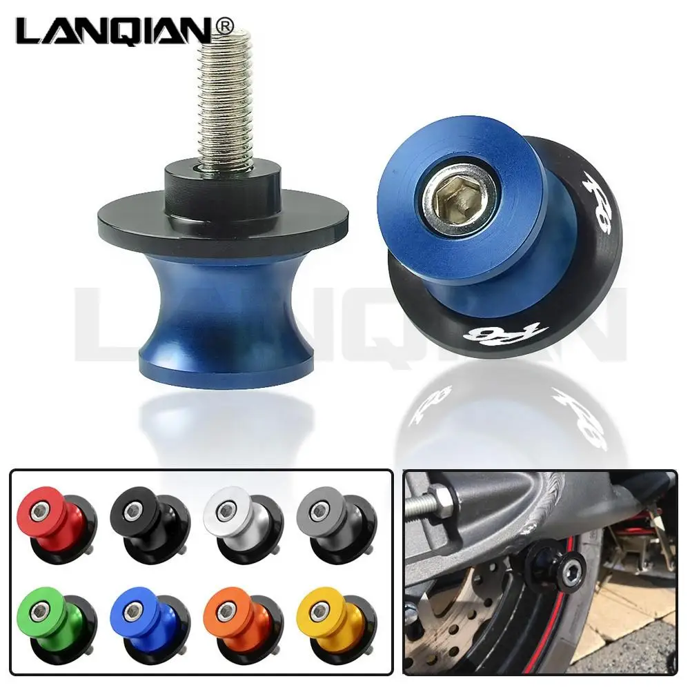 

M6 Motorcycle accessories Swingarm Spools slider stand screws For yamaha YZF R6 1999 2000 2001 2002 2003 2004 2005 2007 -2016