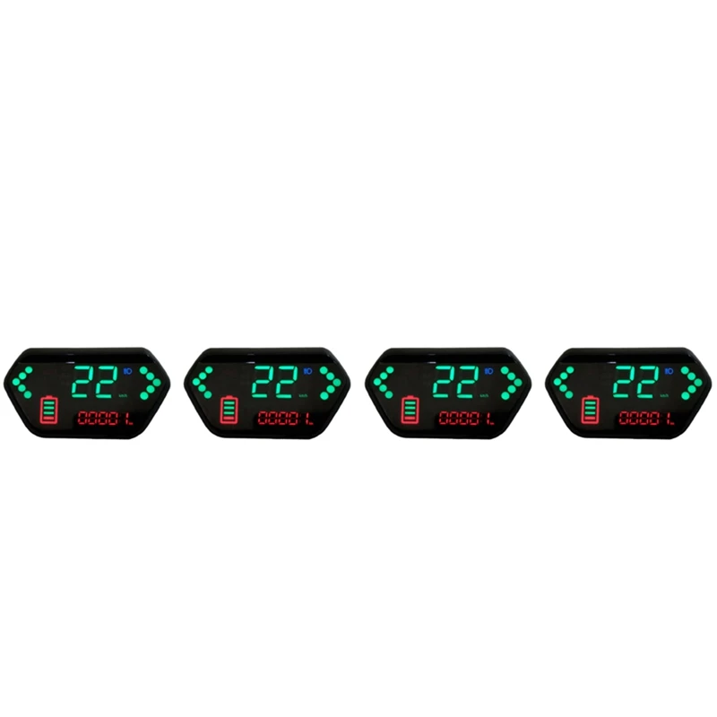 

4X 48V / 60V Motorcycle Odometer Digital LCD Display Tachometer LCD Speedometer For Electric Motorcycle