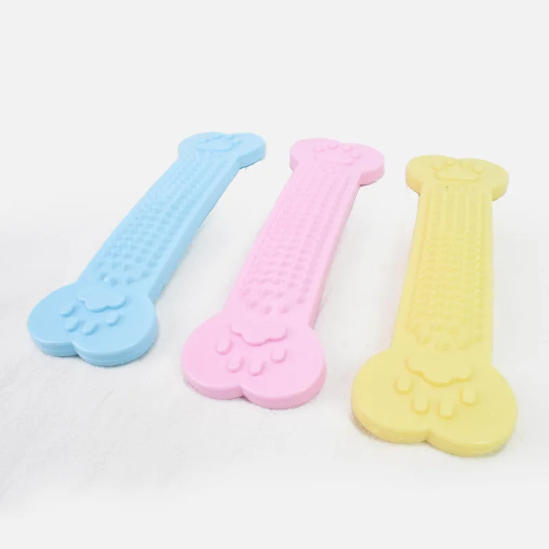 

Hot Sale Pet Dog Chew Toys Rubber Bone Toy Aggressive Chewers Dog Toothbrush Doggy Puppy Dental Care For Dog Pet Accessories