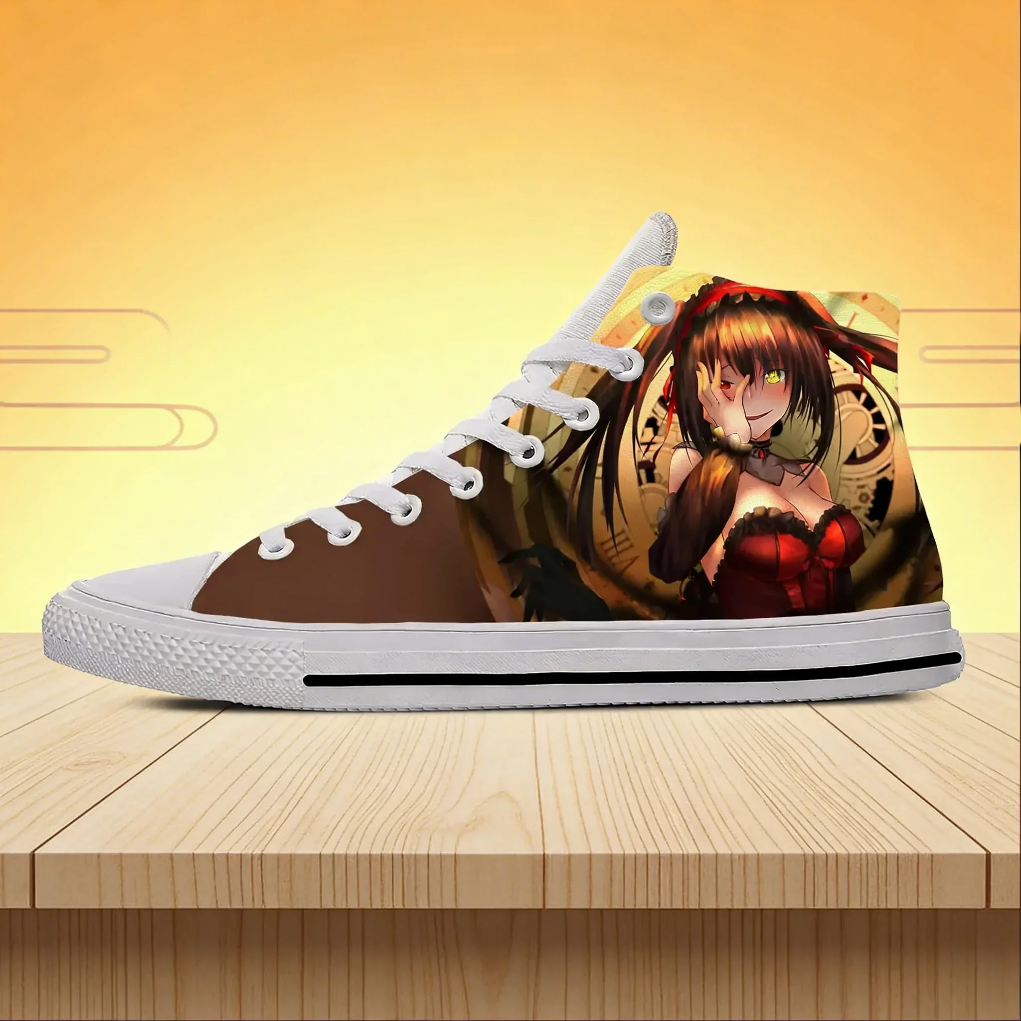 Кроссовки Cartoon Date Live Kurumi High Top, легкие повседневные унисекс-кеды для скейтбординга (art.: 3920d97951e05) - 3920d97951e05