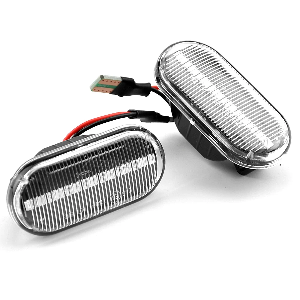 2 шт. светодиодный указатель поворота динамический мигающий боковой габаритный