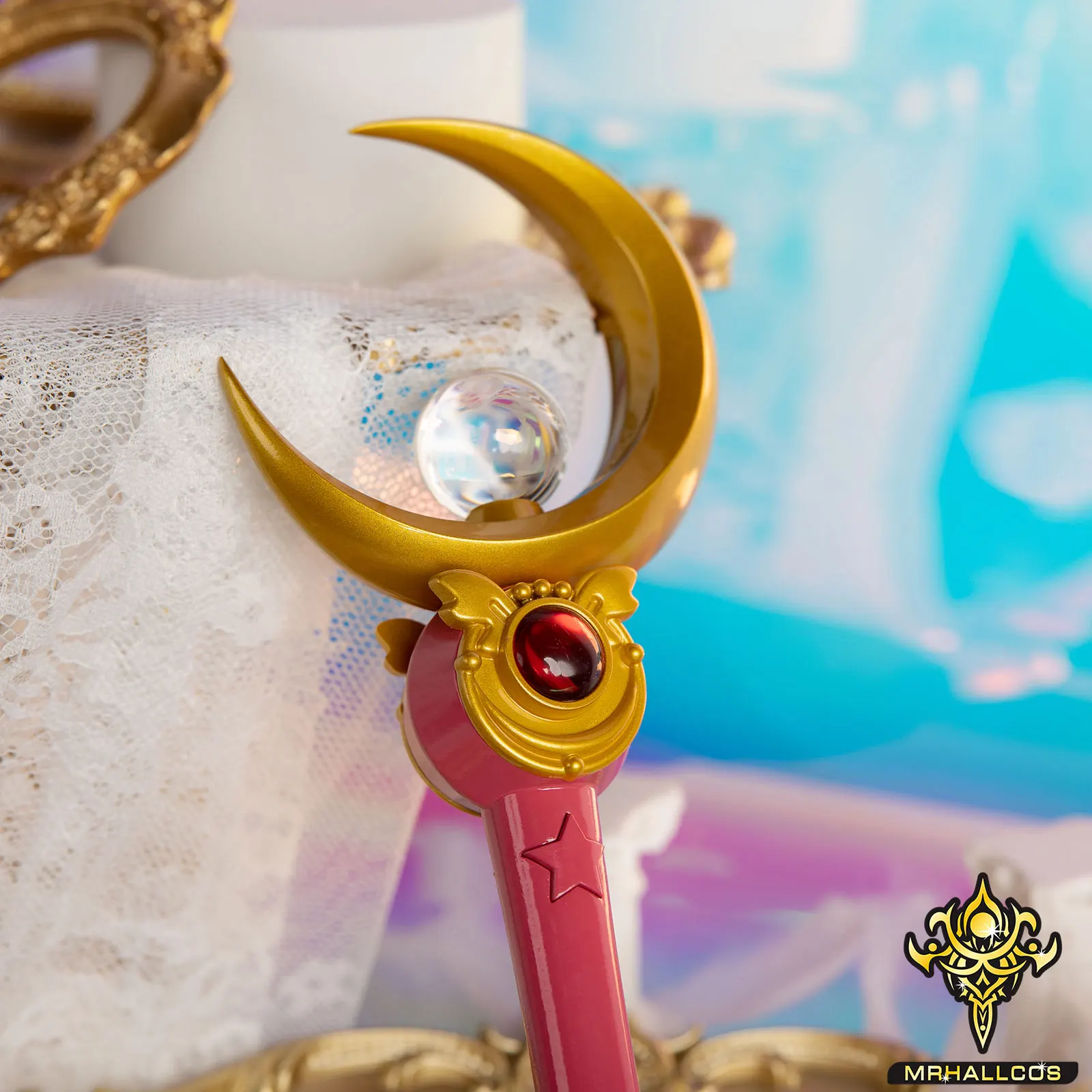 Косплей Аниме MRHALLCOS Сейлор Мун Usagi Tsukino искусственные кристаллы реквизит костюм