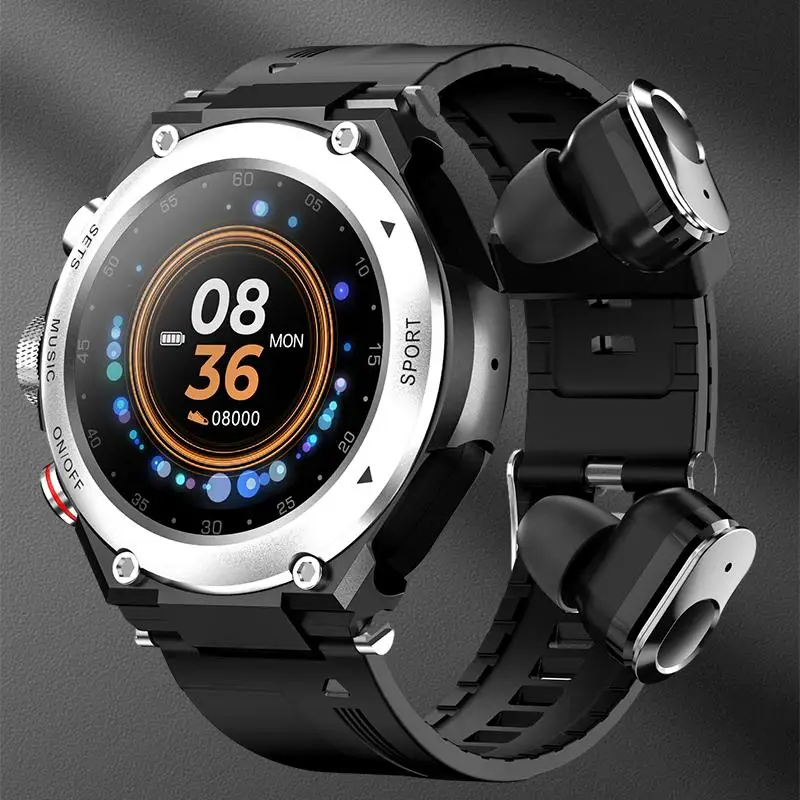 

Умный Браслет T92 с цветным экраном + Bluetooth-наушники, набор 2-в-1: носимый Tech Combo для удобного образа жизни