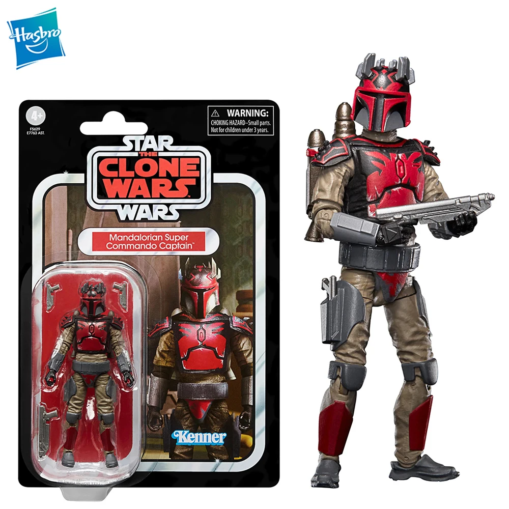 

[In-Stock] Hasbro Star Wars The Vintage Collection Mandalorian Super Commando Captain 3.75-Inch Action Figures Collectible Toys