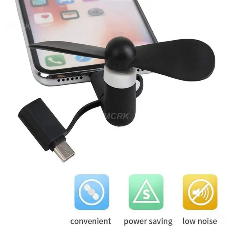 

3-In-1Mini USB Вентилятор Тип C микро USB мини вентилятор кулер для iPhone HTC сотовый телефон Высокое качество USB вентилятор охлаждения