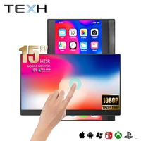 For iPhone Huawei Switch PS5 4 Raspberry Portable Monitor Touch Screen 15Inch Gamer Laptop Camera Gaming Rotate Display