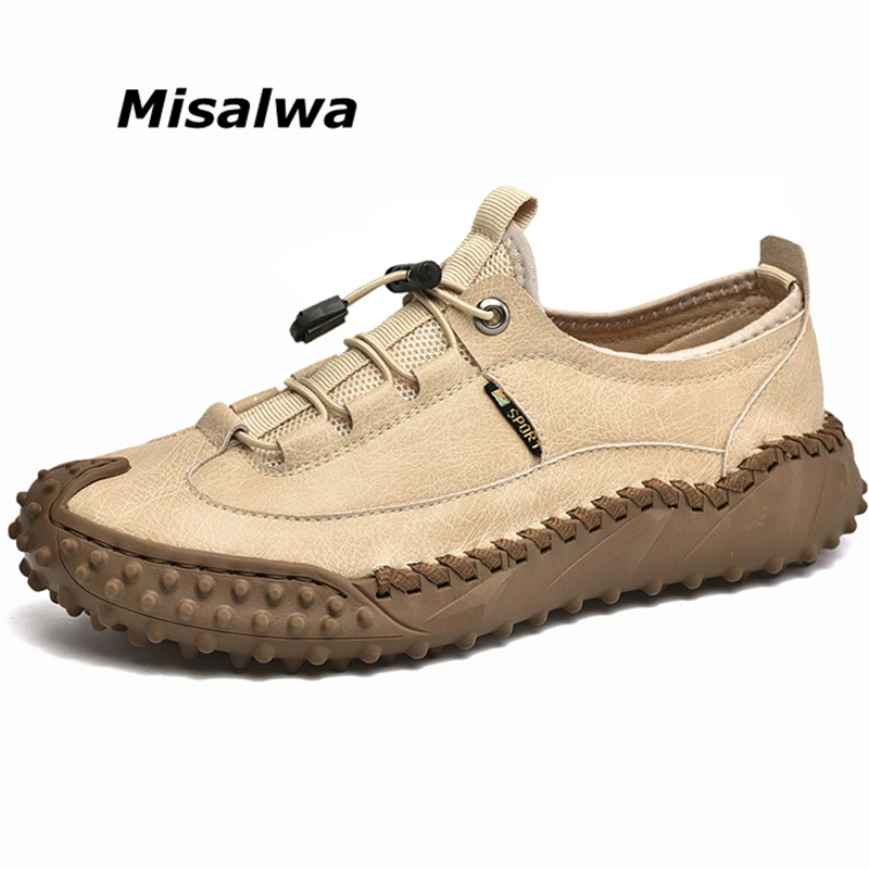 

Misalwa Leather Men Shoes Handcraft Loafes Men Flats