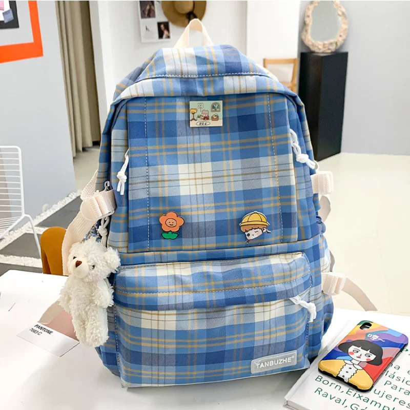 

2021 Schooltas Vrouwelijke Koreaanse Stijl Japanse Rooster Nylon Rugzak Student Campus Bos Literatuur En Kunst Rugzak