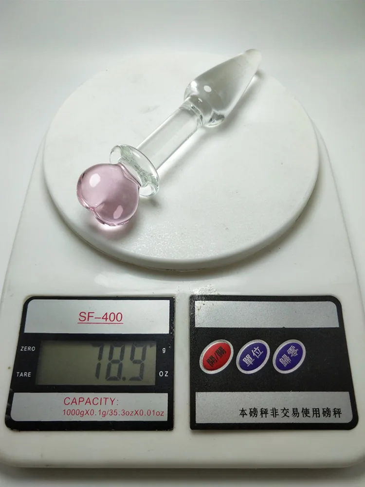 Секс-игрушки для влюбленных подарки стеклянная анальная пробка женщин и мужчин