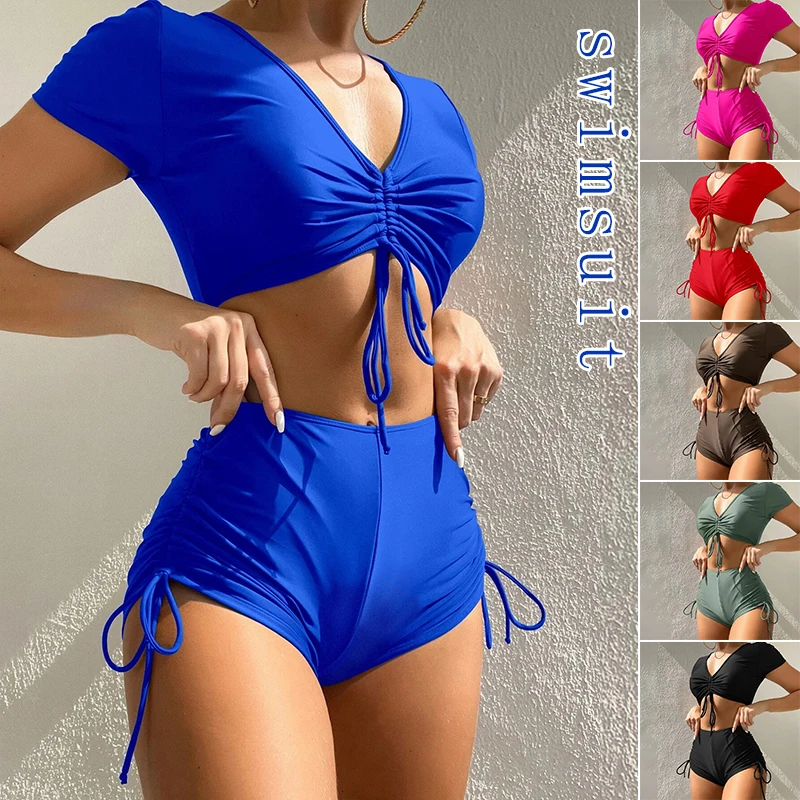 

Женский купальник со шнуровкой и бантом, Размеры S/m/l/xl