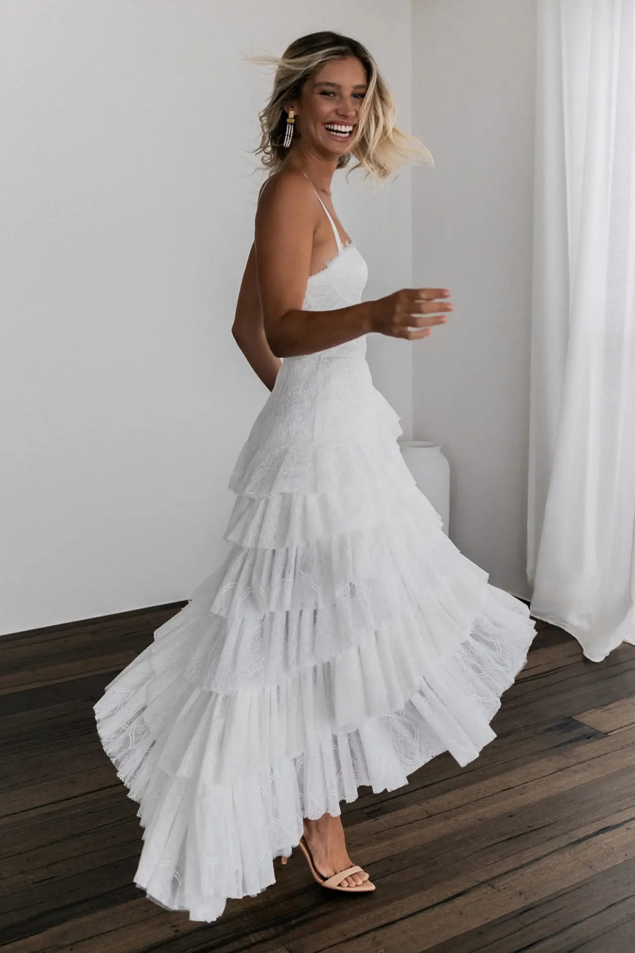 PLEINDI Luxurious Evening Dresses Strapless Asymmetrical Sleeveless Ankle-Length Lace 2022 New of Exquisite Prom Women Dress