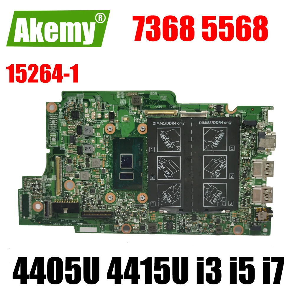 

For dell Inspiron 13 5368 7368 15 5568 7569 Motherboard 15296-1 CN-0JV40X 0YKP87 with 4405U 4415U i3 i5 i7 6th Gen 7th Gen CPU