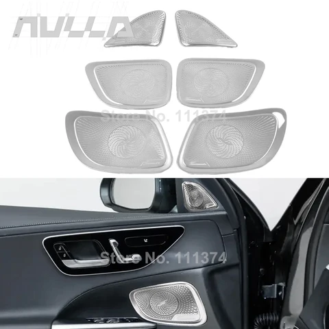 Хром для Mercedes Benz W206 C200 C220 C260 C300 2022 2023, крышка автомобильного аудиодинамика, стойка/крышка дверного динамика, накладка на звуковой сигнал