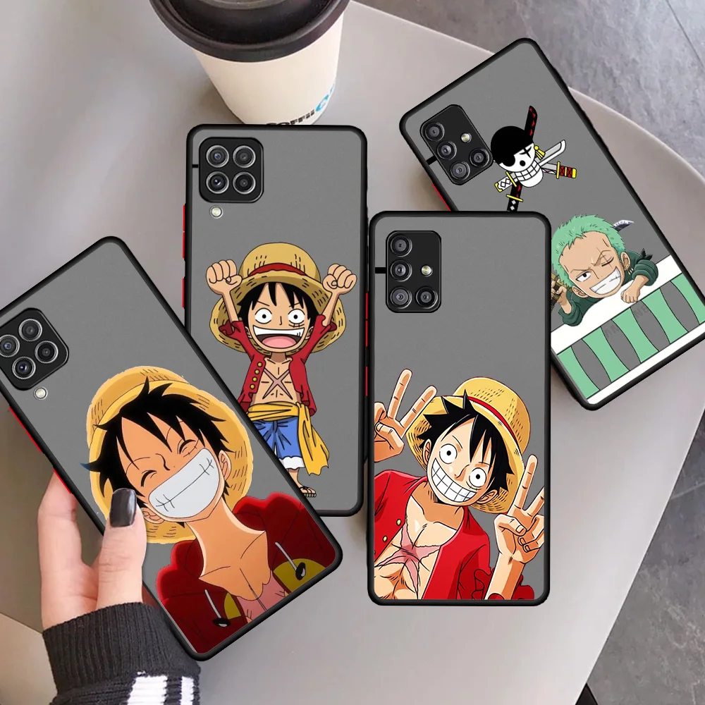 

One Piece Matte Case For Samsung Galaxy A12 A52 A51 A53 A33 A71 A32 A31 A21 A70 A11 A22 Black Hard Phone Shell