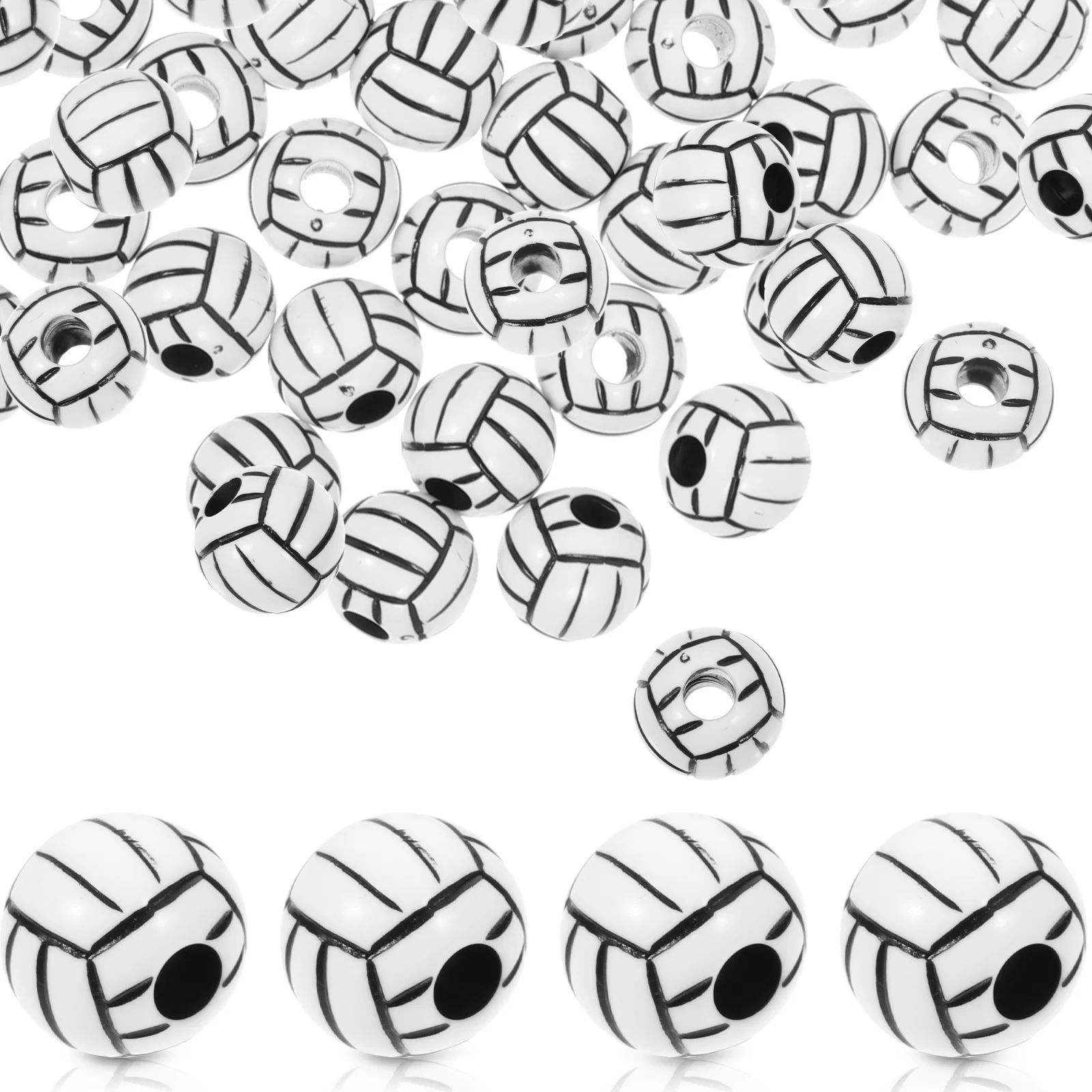 100 шт. браслет DIY волейбольные бусины баскетбольные аксессуары спортивные мячи