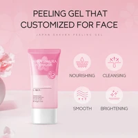laikou japan sakura peeling gel cleanse pores soft skin moisturizing facial body rubbing mud deep cleansing gel