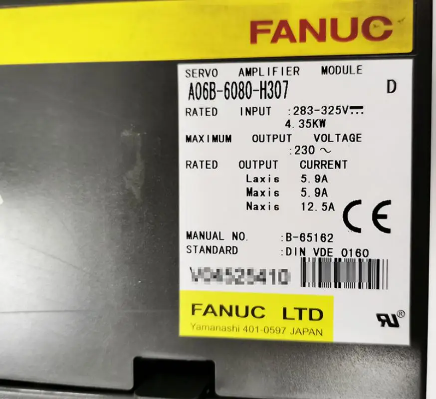 

A06B-6080-H307 Fanuc servo amplifier module Tested Ok