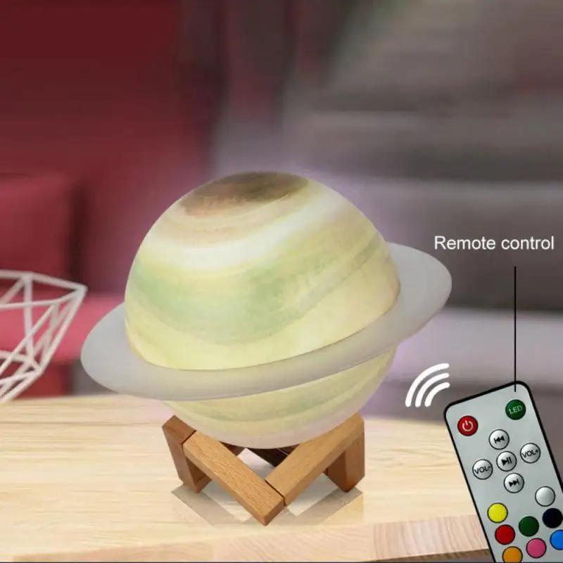 

Starry Sky Saturn Ring Bluetooth Speaker New Product Colorful Night Light To Send Bracket Subwoofer Radio Home Small Speaker