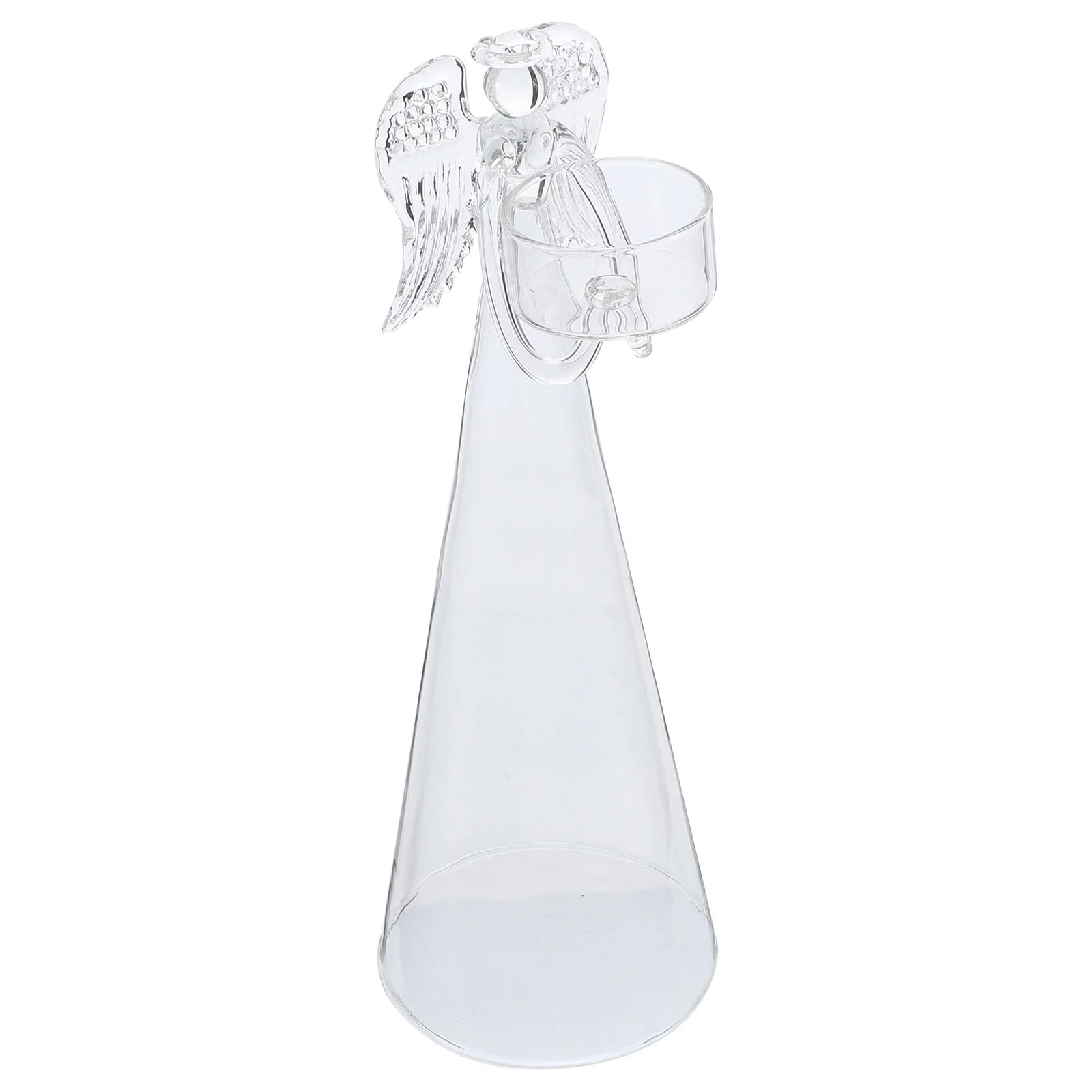 

Clear Glass Angel Holder Household Decor European Style Wedding Decoration
