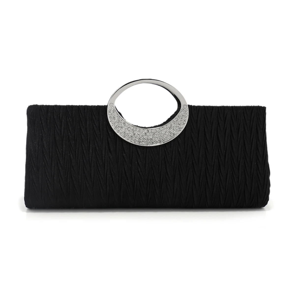 Женская вечерняя сумочка с рюшами блестящая женская сумка-клатч модная зеленая